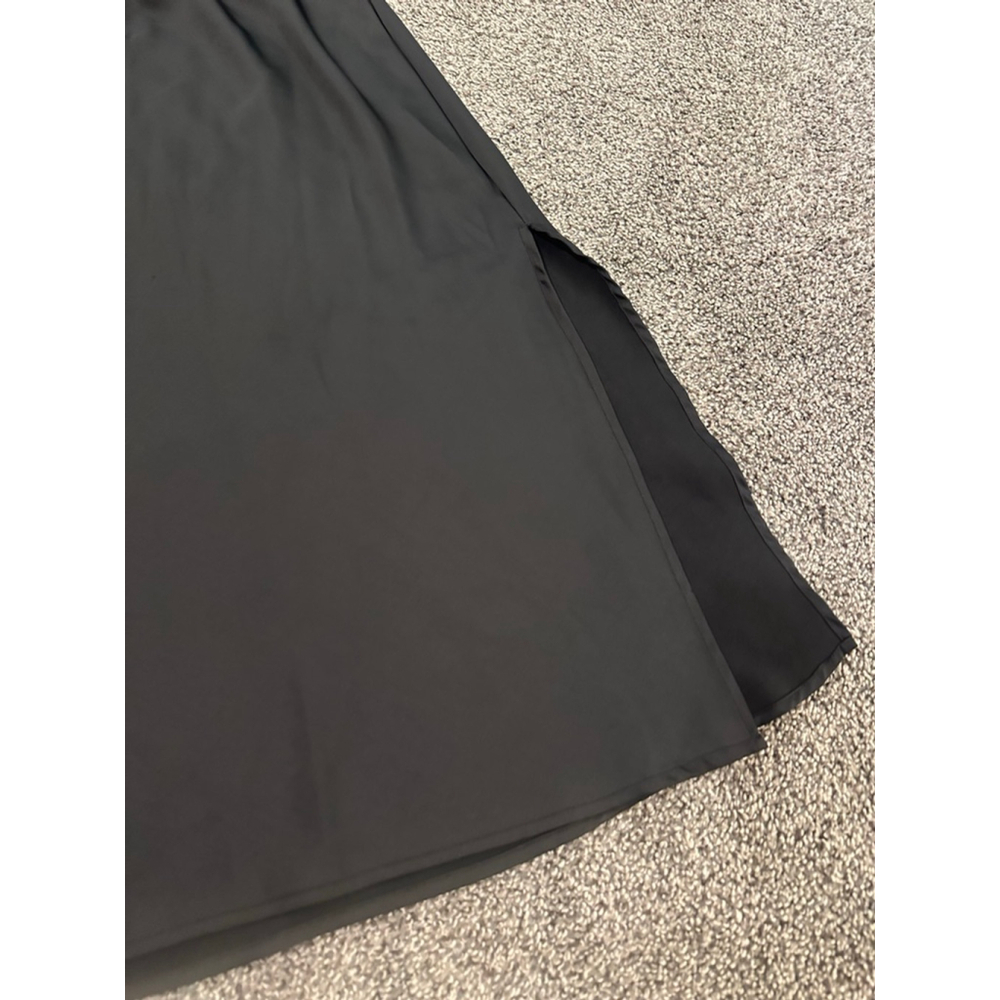 A New Day Black Midi Skirt Slit Women's XS - Picture 3 of 7